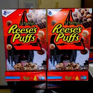Reese’s puffs Lil Yachtyboxes.Get all four posters